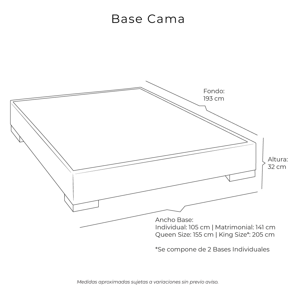 Foto 6 | Base Cama Dicasa Matrimonial Color Plata