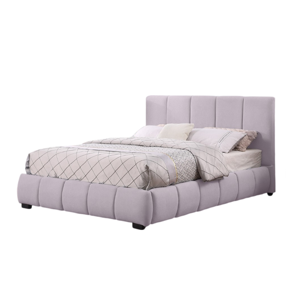 Foto 2 pulgar | Ilios Innova | Base De Cama King Size Con Cabecera  Sistema Hidráulico  Tapizado En Lino Gris Y Estructura De Madera.