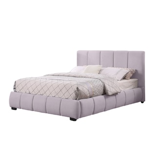 Foto 1 | Ilios Innova | Base De Cama King Size Con Cabecera Sistema Hidráulico Tapizado En Lino Gris Y Estructura De Madera.