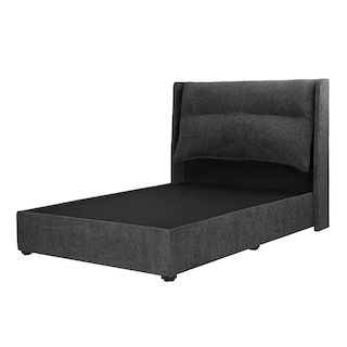 Foto 1 | Cabecera Rogga Becca Color Gris Oxford Matrimonial + Base Cama