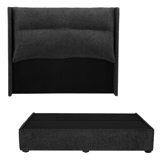 Foto 1 | Cabecera Rogga Becca Color Black King Size + Base Cama