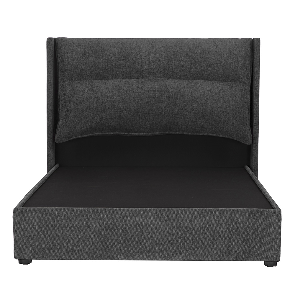 Foto 3 pulgar | Cabecera Rogga Becca Color Gris Oxford Queen Size + Base Cama