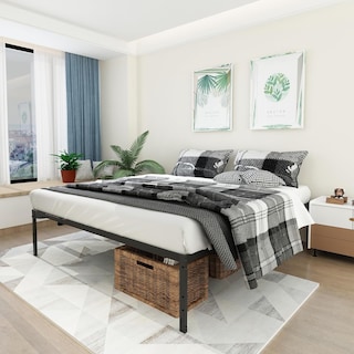Foto 5 | Estructura De Cama Matrimonial Metálica Negra