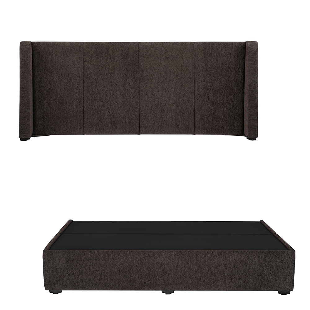 Foto 2 pulgar | Cabecera+base Cama Dicasa  Milan Color Chocolate King Size + Base Cama
