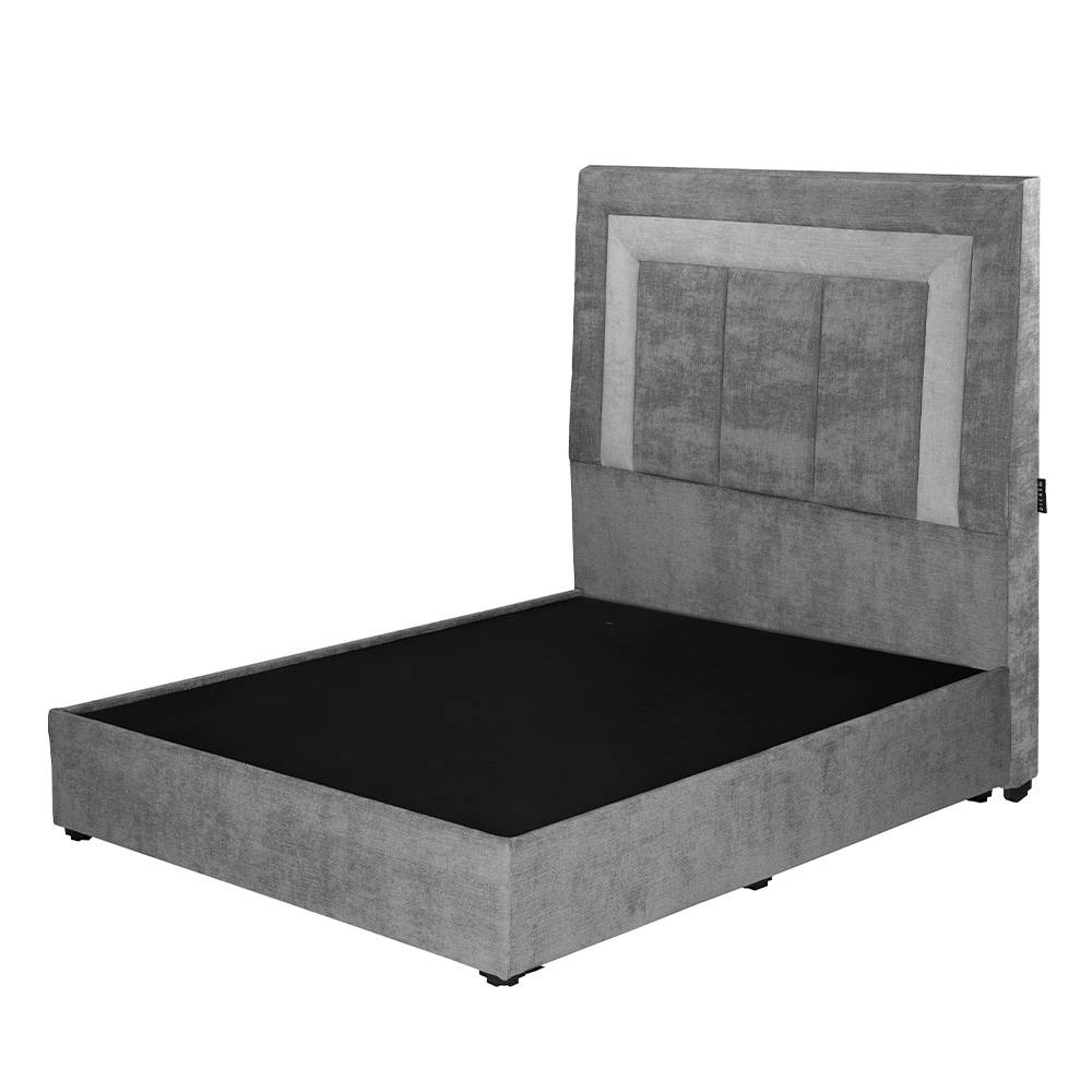 Foto 3 pulgar | Cabecera+base Cama Dicasa  Bora Color Storm Grey Individual + Base Cama