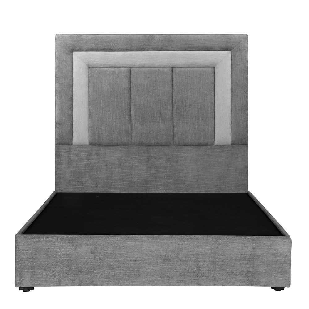 Foto 4 pulgar | Cabecera+base Cama Dicasa  Bora Color Storm Grey Individual + Base Cama