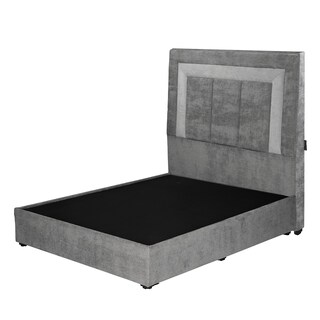 Foto 1 | Cabecera+base Cama Dicasa Bora Color Storm Grey Matrimonial + Base Cama