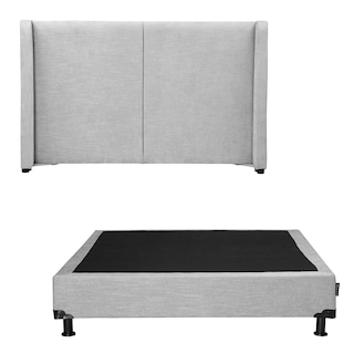 Foto 2 | Cabecera Dicasa Milan Plata King Size + Box Dicasa Plata