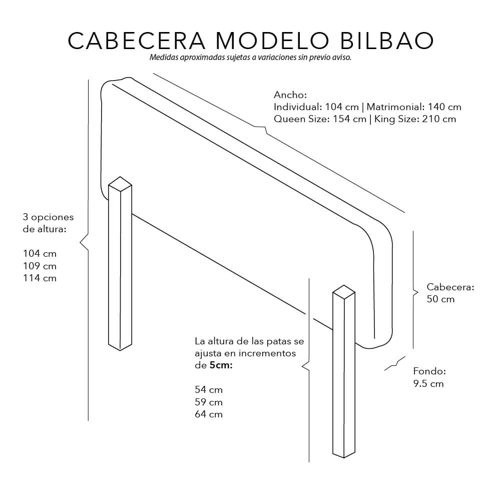 Foto 4 pulgar | Cabecera DICASA Bilbao color Beige Claro Individual