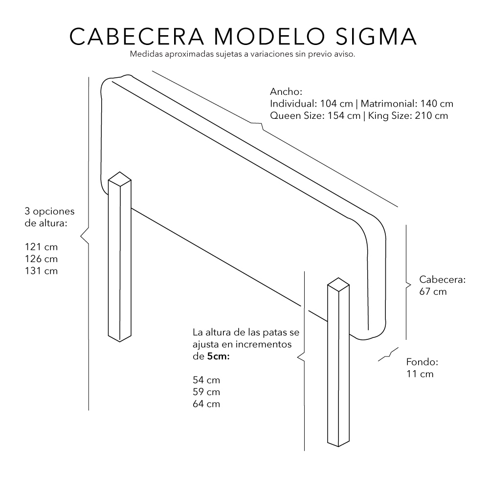 Foto 7 pulgar | Cabecera Dicasa Sigma Lila Queen Size