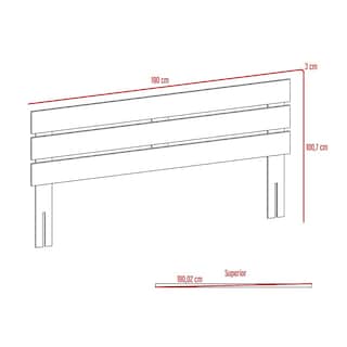 Foto 7 | Cabecera Matrimonial Armable Excelsior Kaia color Miel