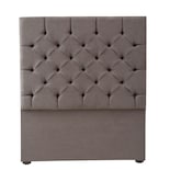 Cabecera Dicasa Capri Queen Size Gris Oscuro