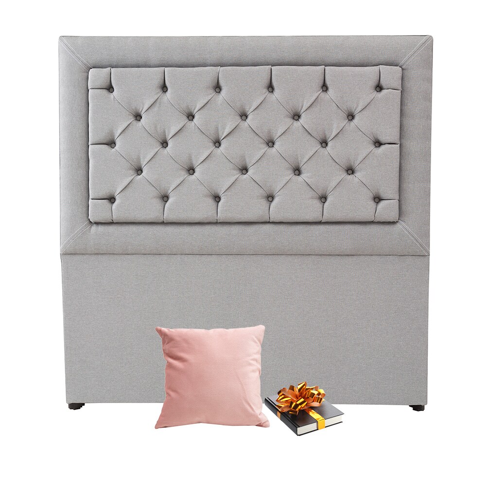 Cabecera Dicasa Mary color Gris King Size $3,899