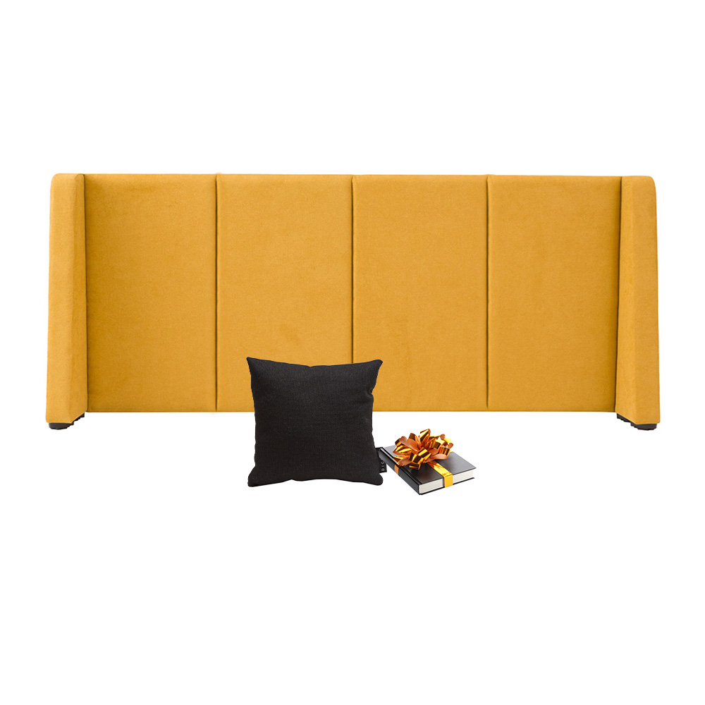 Cabecera Dicasa Milan color Amarillo King Size