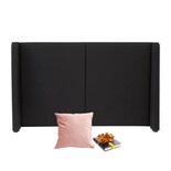 Cabecera Dicasa Milan Queen Size color Negro