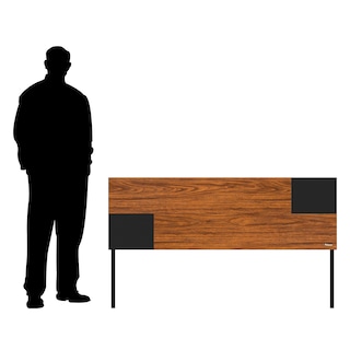 Foto 5 | Cabecera de Cama Queen con 2 Patas Playcon OCABQTZNL color Marrón 151 X 10 CM Tablero Negro Tzalam