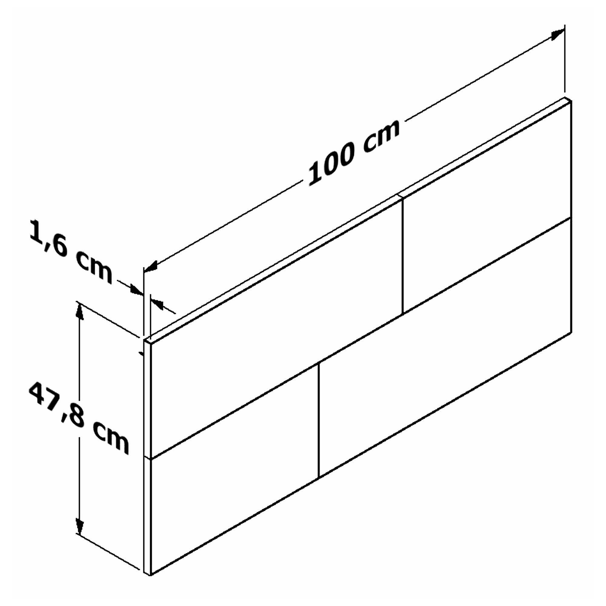 Foto 8 | Cabecera Flotante Para Cama Individual Playcon 100 x1.6 Cm Tablero Negro Tzalam