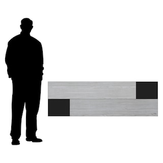 Foto 5 | Cabecera Flotante Para Cama Queen Playcon 151x1.6 Cm Tablero Gris Y Negro