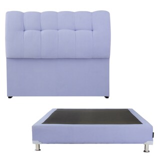 Foto 1 | Cabecera Dicasa Nube + Box Dicasa Lily color Púrpura Queen Size