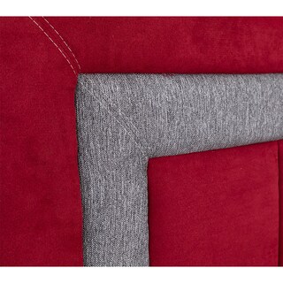 Foto 4 | Cabecera Queen Size Dicasa Bora color Rojo con Gris