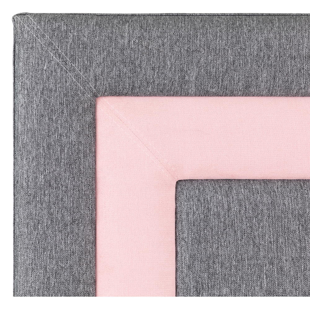 Foto 5 pulgar | Cabecera King Size Dicasa Bora color Gris con Rosa