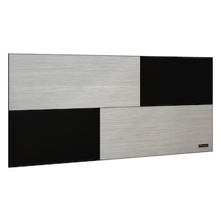 Foto 1 | Cabecera Flotante para Cama Individual Playcon 100x1.6 Cm Tablero color Gris y Negro