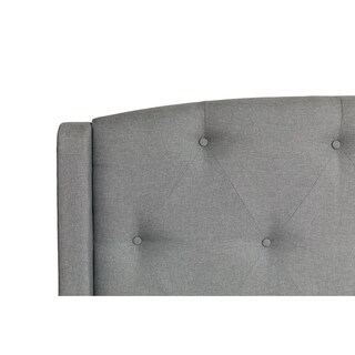Foto 4 | Cabecera Dicasa Zefyr color Gris + Box Dicasa Zefyr color Gris King Size