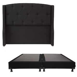 Foto 1 | Cabecera Dicasa Zefyr Black color Negro + Box Dicasa Zefyr Black color Negro King Size