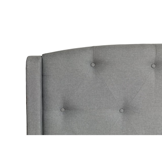 Foto 5 | Cabecera Dicasa Zefyr color Gris + Box Dicasa Zefyr color Gris Queen Size