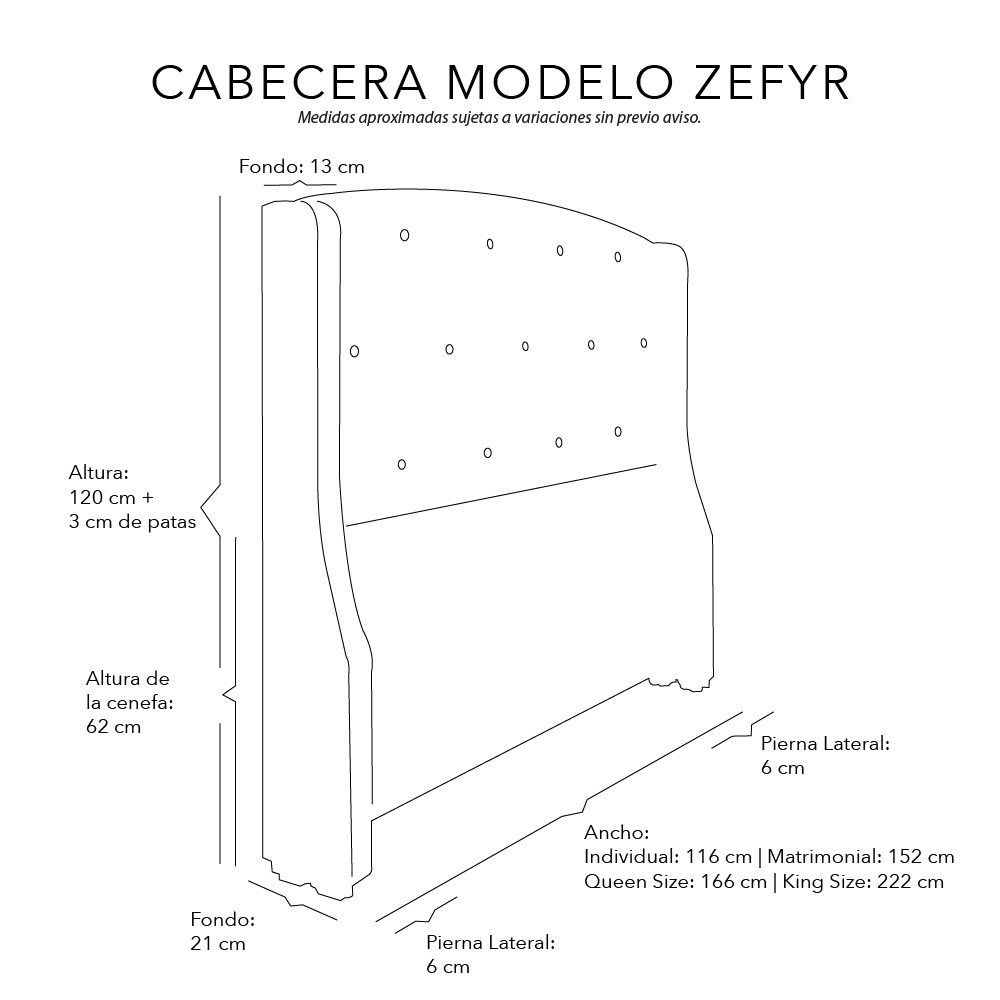 Foto 6 | Cabecera King Size Dicasa Zefyr color Verde