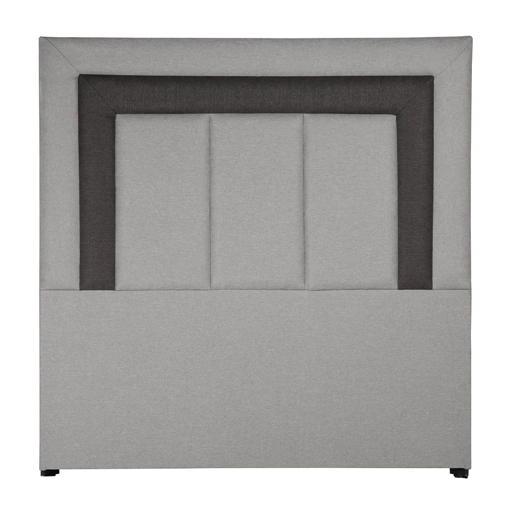 Cabecera Dicasa Bora color Gris con Franja Carbón Queen Size