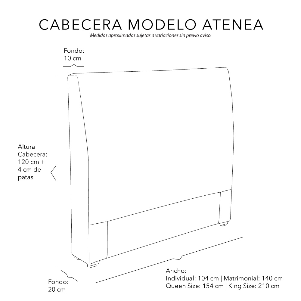 Foto 6 | Cabecera Dicasa Atenea color Mostaza Matrimonial