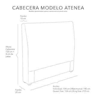 Foto 6 | Cabecera Dicasa Atenea color Mostaza Matrimonial