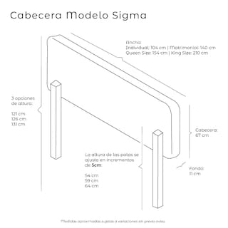 Foto 6 | Cabecera Dicasa Sigma Beige Individual