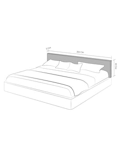 Foto 6 | Cabecera King Size Easy Living Iks Gris Oxford