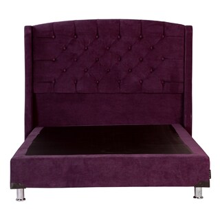 Foto 2 | Cabecera Dicasa Sitka color Morado + Box Dicasa Queen Size