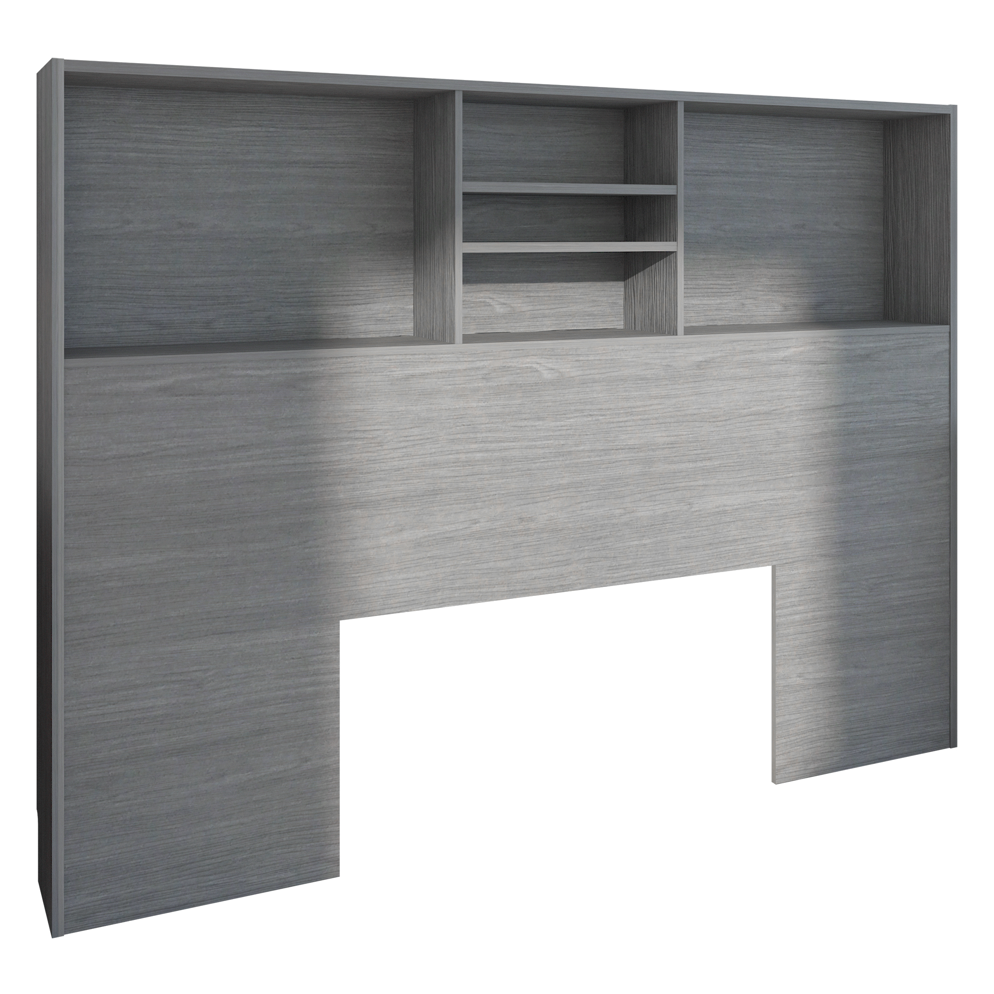 Foto 2 pulgar | Librero Cabecera Queen Playcon 121 x 163 cm Tablero Texturizado Gris