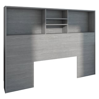 Foto 1 | Librero Cabecera Queen Playcon 121 x 163 cm Tablero Texturizado Gris