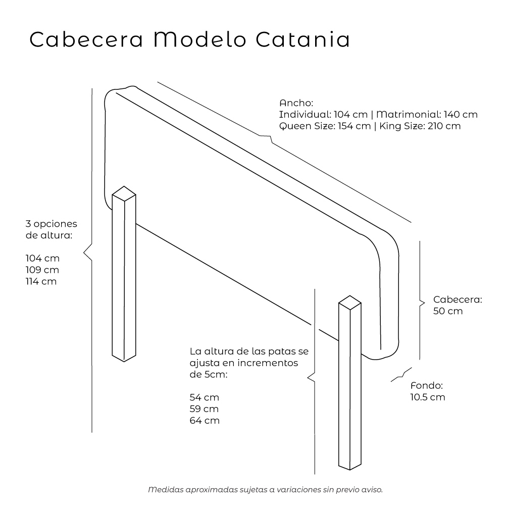 Foto 6 | Cabecera Dicasa Catania Beige Queen Size