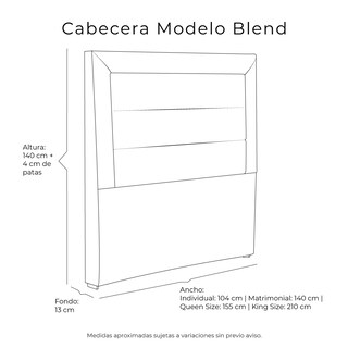 Foto 6 | Cabecera Dicasa Blend Mostaza Matrimonial