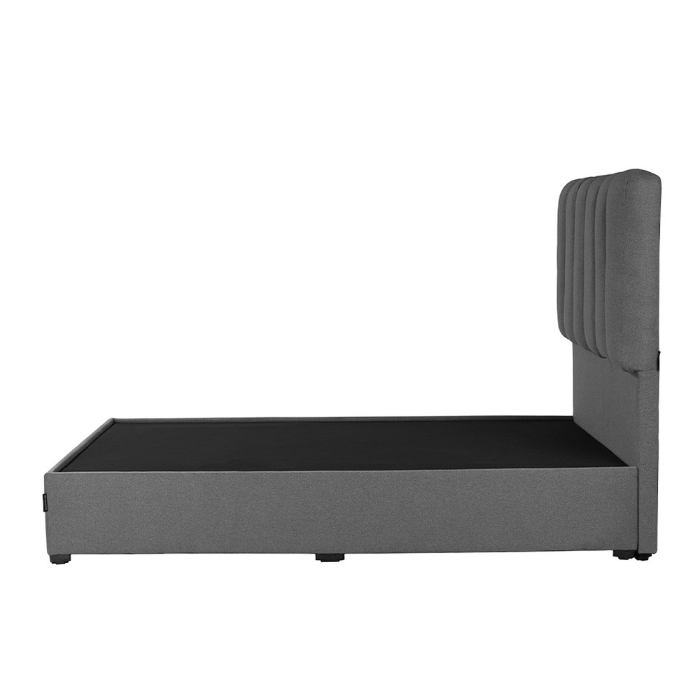 Foto 4 pulgar | Cabecera Dicasa Kami Gris + Base Cama Dicasa Belt Gris Individual