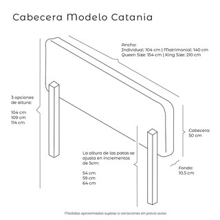 Foto 6 | Cabecera Dicasa Catania Color Carbon Individual
