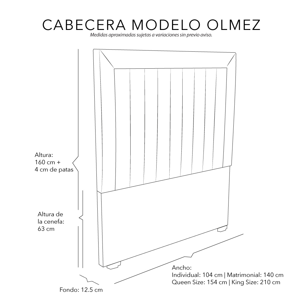 Foto 6 | Cabecera Dicasa Olmez Azul Individual