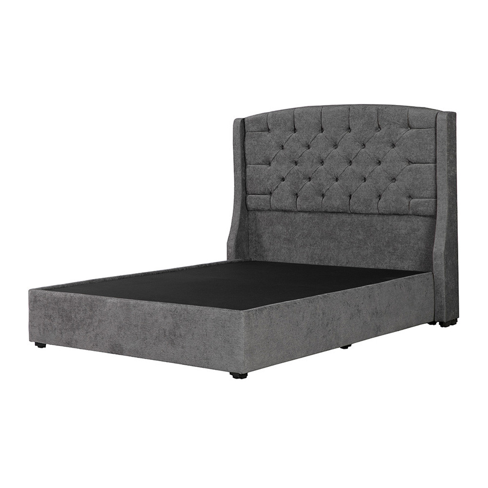 Cabecera Dicasa Sitka más Base Cama Dicasa Nizzo Gris Oscuro Individual