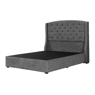 Foto 1 | Cabecera Dicasa Sitka más Base Cama Dicasa Nizzo Gris Oscuro Individual