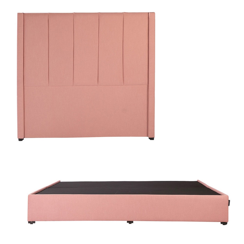 Cabecera Dicasa Nizza + Base Havol Palo De Rosa King Size $9,899