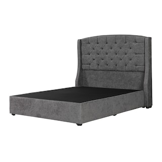 Foto 2 | Cabecera Dicasa Sitka más Base Cama Dicasa Nizzo Gris Oscuro King Size