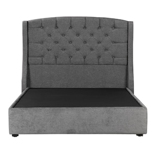 Foto 3 | Cabecera Dicasa Sitka más Base Cama Dicasa Nizzo Gris Oscuro King Size