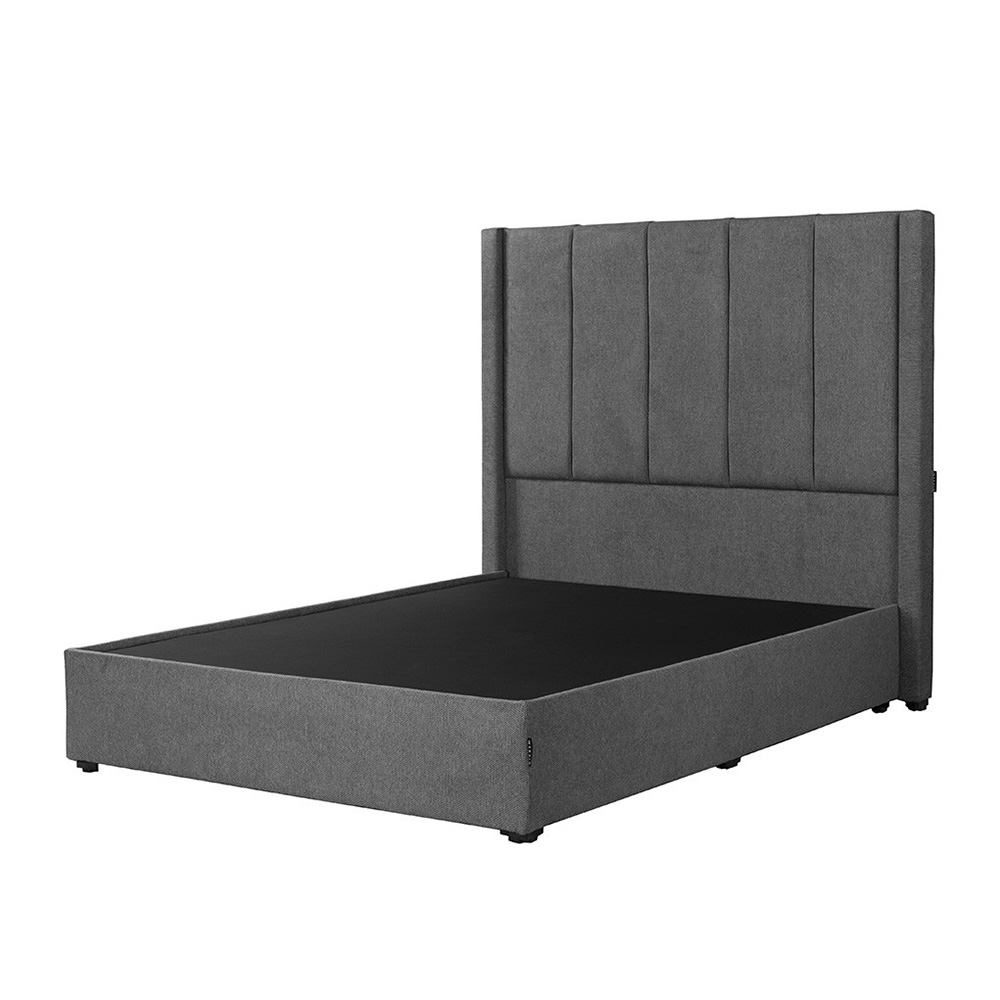 Cabecera Dicasa Nizza + Base Riva Gris Queen Size