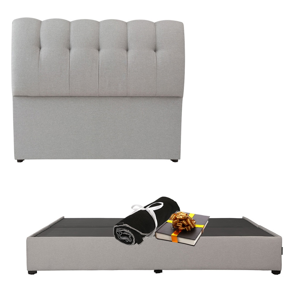 Cabecera Dicasa Nube + Base Cama Dicasa Kuant Color Gris King Size $11,199